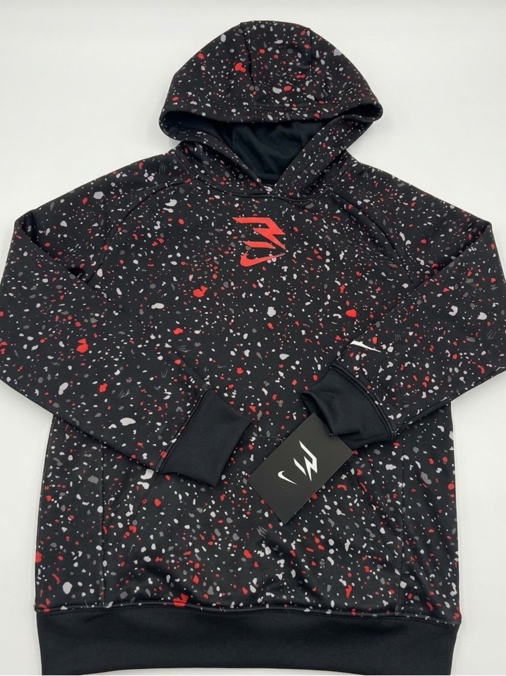 Nike 3BRAND Russell Wilson Boys Splatter Print Fleece Hoodie NWT Size S